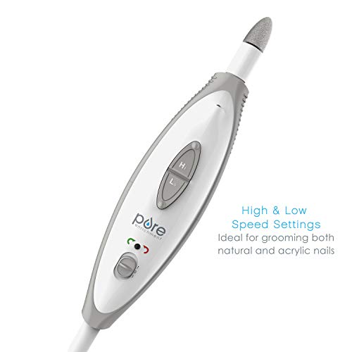 Pure Enrichment PureNails 10-Piece Professional Manicure and Pedicure Kit - E...