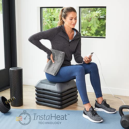 Pure Enrichment® PureRelief™ XL (12" x 24") Electric Heating Pad for Back Pai...