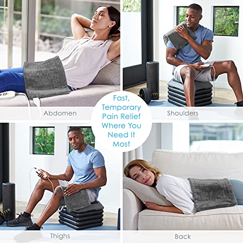 Pure Enrichment® PureRelief™ XL (12" x 24") Electric Heating Pad for Back Pai...