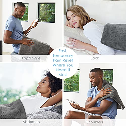 Pure Enrichment® PureRelief™ XXL (20" x 24") Electric Heating Pad for Back Pa...