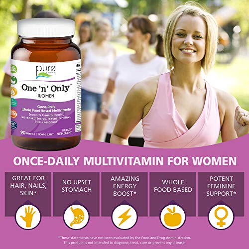 One N Only Multivitamin for Women by Pure Essence - Natural One a Day Herbal ...