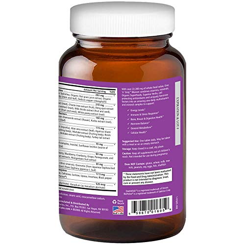 One N Only Multivitamin for Women by Pure Essence - Natural One a Day Herbal ...