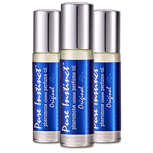 Pure Instinct Roll-On (3-Pack) - The Original Pheromone Infused Essential Oil...