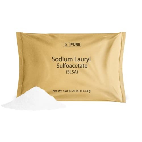 Pure Sodium Lauryl Sulfoacetate (SLSA) (4 oz), Eco-Friendly Packaging, Ideal ...