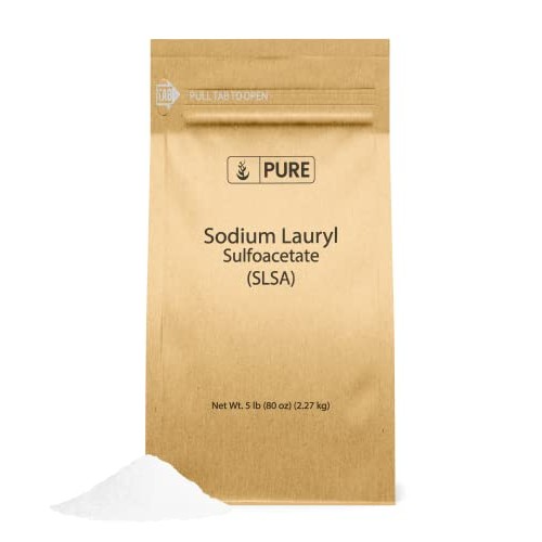 Sodium Lauryl Sulfoacetate (SLSA) (5 lb.) by Pure Organic Ingredients, Eco-Fr...