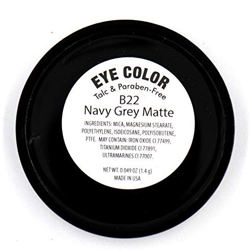 Navy Blue Grey Gray Silver Matte Opaque Pressed Powder Single Eyeshadow Talc ...