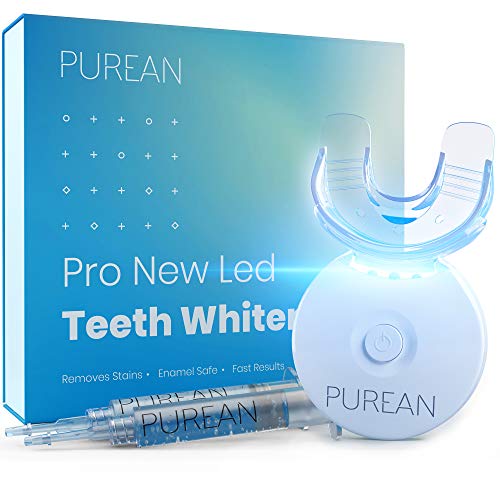 Purean Teeth Whitening Kit with LED Light – 2 Syringes of 5ml Professional 35...