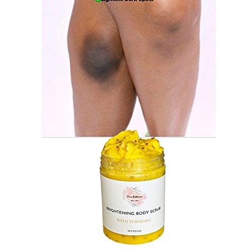 TURMERIC BODY SCRUB brightening scrub sugar scrub turmeric body exfoliant hyp...