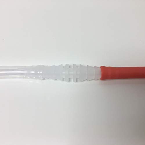 Colon Tube- 2 Pack - Red Rubber Enema Tubes for Coffee Enemas with Free Conne...