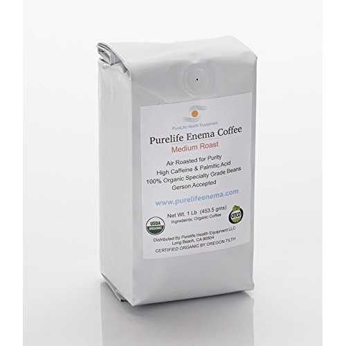 Purelife Coffee Enema Kit/ 1.5 Qt Stainless Steel Enema Bucket/ 1 LB Purelife...