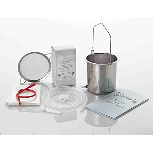 Purelife Coffee Enema Kit/ 1.5 Qt Stainless Steel Enema Bucket/ 1 LB Purelife...
