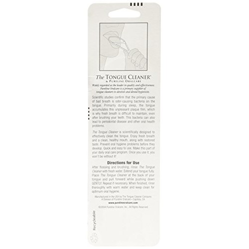 3 Pureline Tongue Cleaner Scraper Oralcare Colors Vary Set of 3