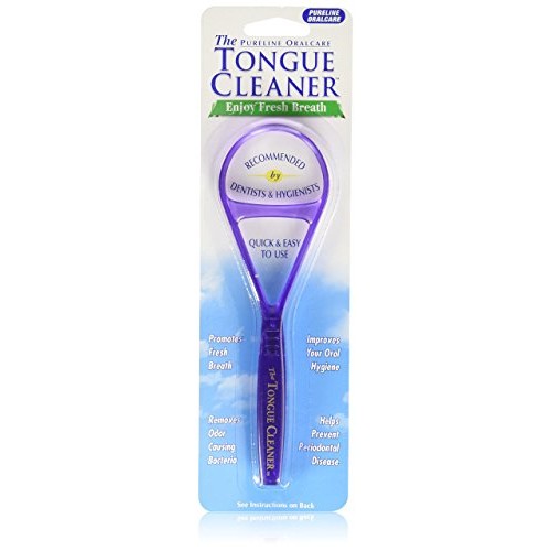3 Pureline Tongue Cleaner Scraper Oralcare Colors Vary Set of 3