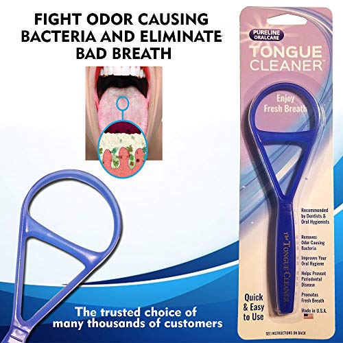 Tongue Scraper Cleaner - the Tongue Cleaner - End Bad Breath and Freshens Bre...