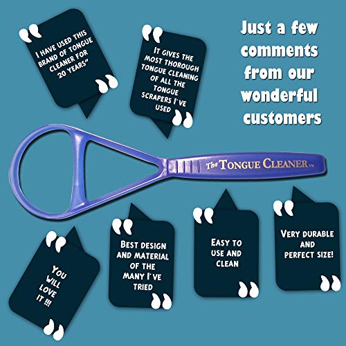 Tongue Scraper Cleaner - the Tongue Cleaner - End Bad Breath and Freshens Bre...