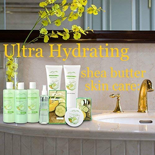 Spa Gift Baskets And Beauty Gift Basket - Melon Cucumber Spa Kit Bed and Bath...