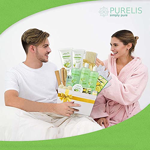 Spa Gift Baskets And Beauty Gift Basket - Melon Cucumber Spa Kit Bed and Bath...