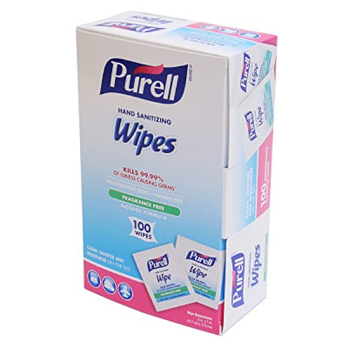 Gojo Purell Sanitizing Hand Wipes Individually Wrapped 100-Ct. Box by Gojo,Pa...