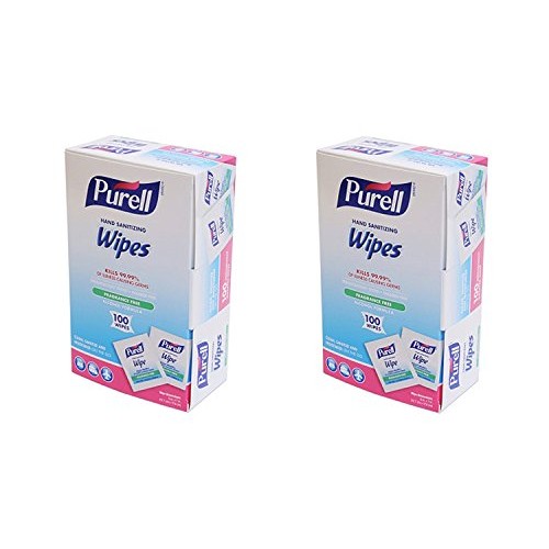 Gojo Purell Sanitizing Hand Wipes Individually Wrapped 100-Ct. Box by Gojo,Pa...