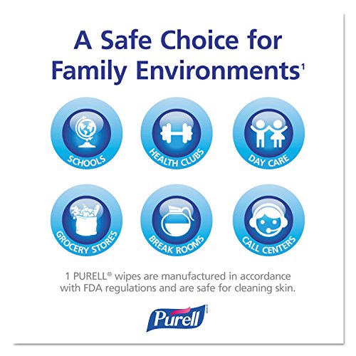 PURELL 901901 Hand Sanitizer Wipes Wall Mount Dispenser, 1200/1500 Wipe Capac...