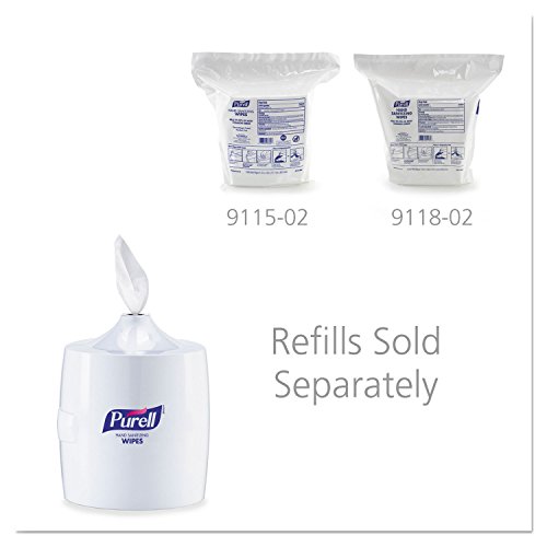 PURELL 901901 Hand Sanitizer Wipes Wall Mount Dispenser, 1200/1500 Wipe Capac...