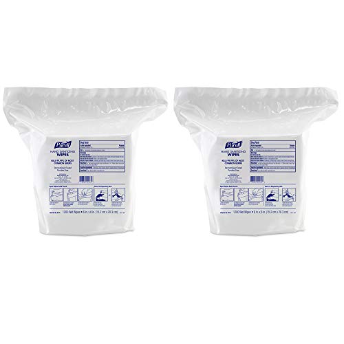 Purell Hand Sanitizing Wipes, Alcohol Free Formula, 1200 Count Wipes Refill f...