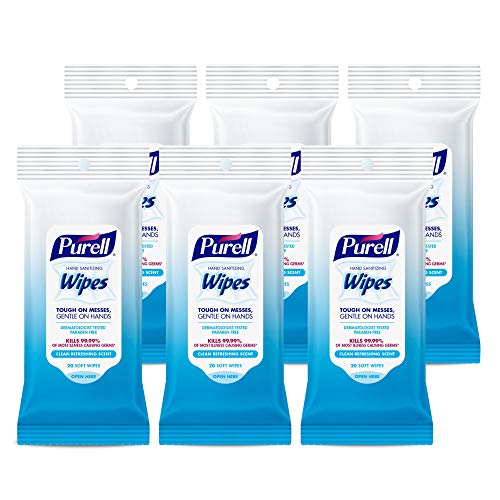 Purell Hand Sanitizing Wipes, Clean Refreshing Scent, 20 Count Travel Pack (P...