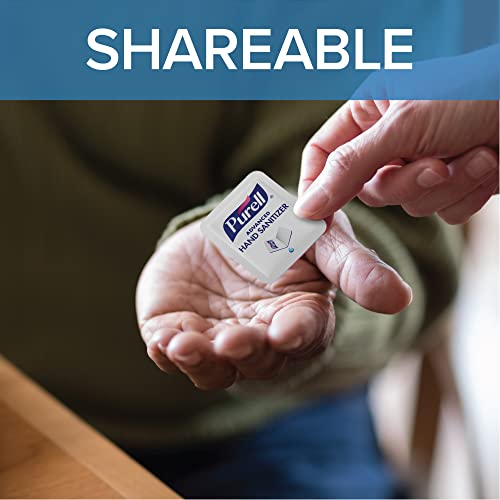 PURELL SINGLES Advanced Hand Sanitizer Gel, Fragrance Free, 125 Count Single-...