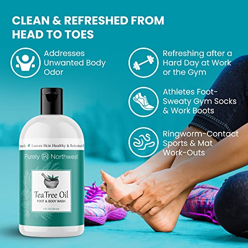 3 in 1 Professional Foot Spa Kit-with Tea Tree Foot & Body Soak-Tea Tree Body...
