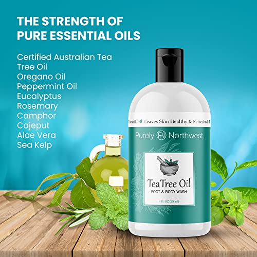 Tea Tree & Peppermint Foot & Body Wash | Great for Excess Sweating & Body Odo...