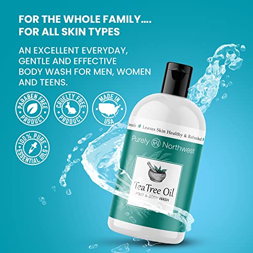 Tea Tree & Peppermint Foot & Body Wash | Great for Excess Sweating & Body Odo...