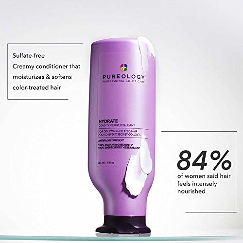 Pureology Hydrate Conditioner | For Dry, Color-Treated Hair | Moisturizes Hai...