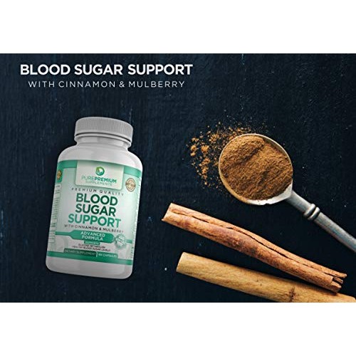 Premium Blood Sugar Support Supplement by PurePremium (Non-GMO) Support Gluco...