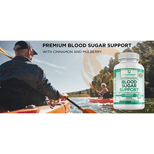 Premium Blood Sugar Support Supplement by PurePremium (Non-GMO) Support Gluco...