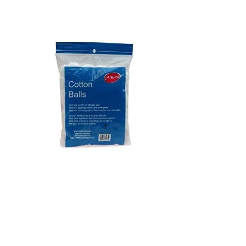 Purest Small Cotton Balls for Make-Up, Nail Polish Removal, Applying Oil Loti...