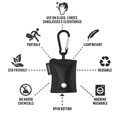 Purgenic Glasses Cleaning Cloth | On-The-Go Microfiber Lens Cleaner Cloth wit...