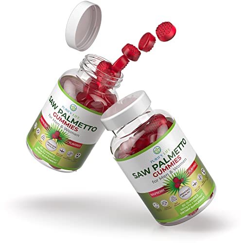 Saw Palmetto Extract Gummies for Hair Loss (300mg) Saw Palmetto Prostate Supp...