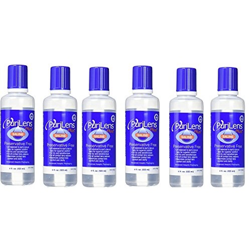 Purilens Plus Saline - Unisol 4 Replacement - 6 bottles x 4 oz