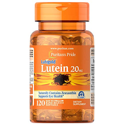 Lutein 20 mg with Zeaxanthin Softgels, Supports Eye Health* 120 Count by Puri...