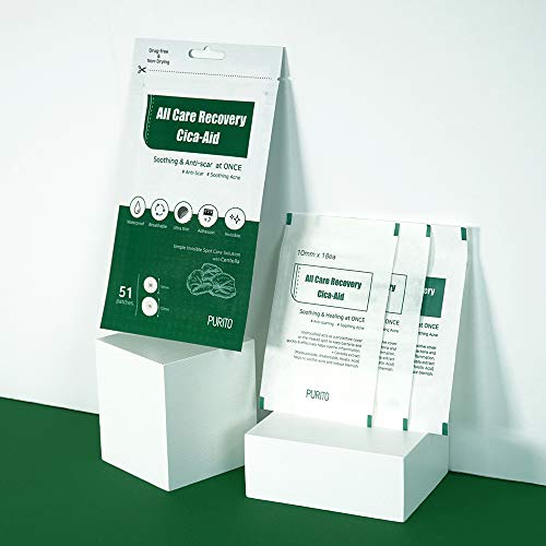 PURITO All Care Recovery Cica-Aid 51 Patches,Blemish Spot, Acne pimple spot t...