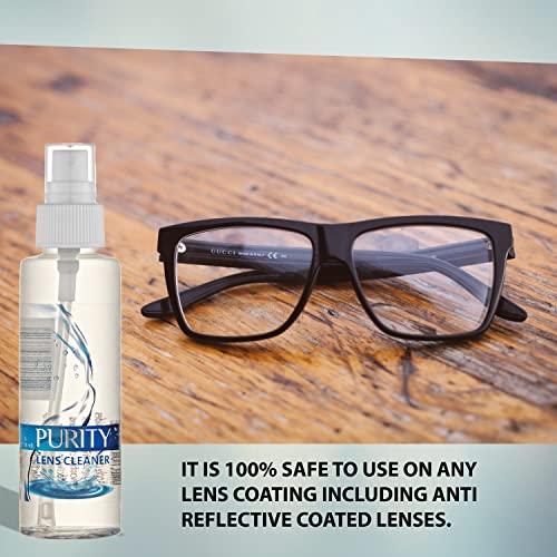 Purity Eyeglass Lens Cleaner - Lens Cleaning Spray Bottle - Safe for All Lens...