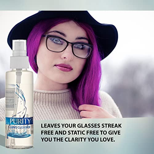 Purity Eyeglass Lens Cleaner - Lens Cleaning Spray Bottle - Safe for All Lens...