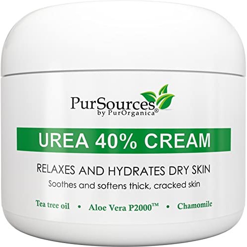 PurOrganica Urea 40 Percent Foot Cream - Callus Remover - Moisturizes & Rehyd...
