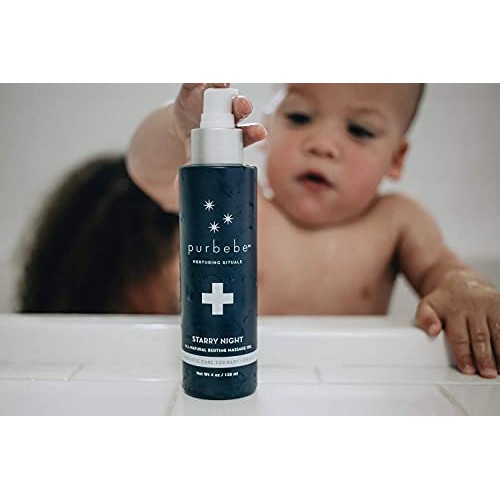 Pursoma Purbebe Starry Night Baby Oil, All Natural Massage Oil for Children a...