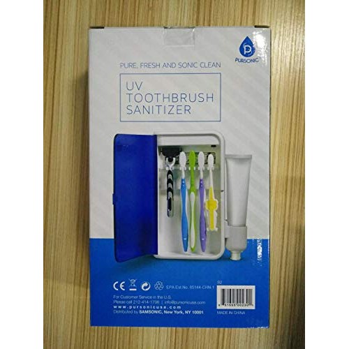 PURSONIC S2 WALL MOUNTABLE PORTABLE UV TOOTHBRUSH SANITIZER