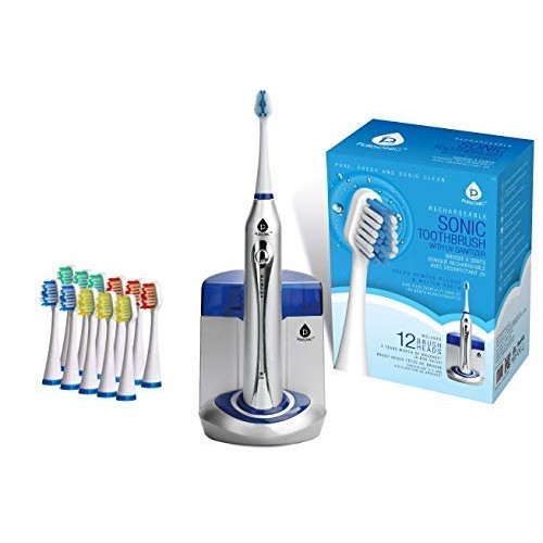 Pursonic S450 Deluxe Plus Rechargeable Sonic Electric Toothbrush with built i...