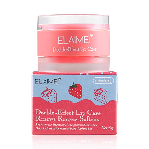 DOUBLE-EFFECT Lip Sleep Mask with Collagen Peptide,Lip Mask+Lip Scrub Intensi...