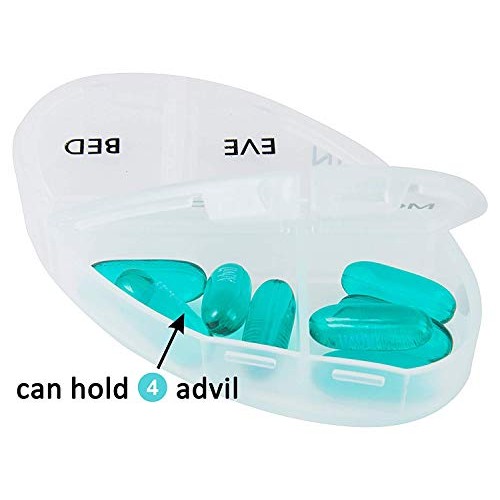 PuTwo Pill Box 7 Days Stackable Pill Tower Weekly Portable with Large Capacit...