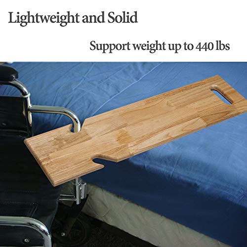 Wooden Slide Transfer Board Assist Device for Transferring Patient,Elderly an...