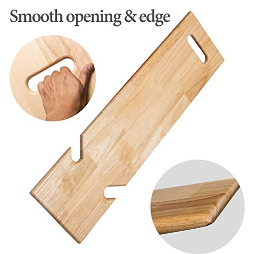 Wooden Slide Transfer Board Assist Device for Transferring Patient,Elderly an...